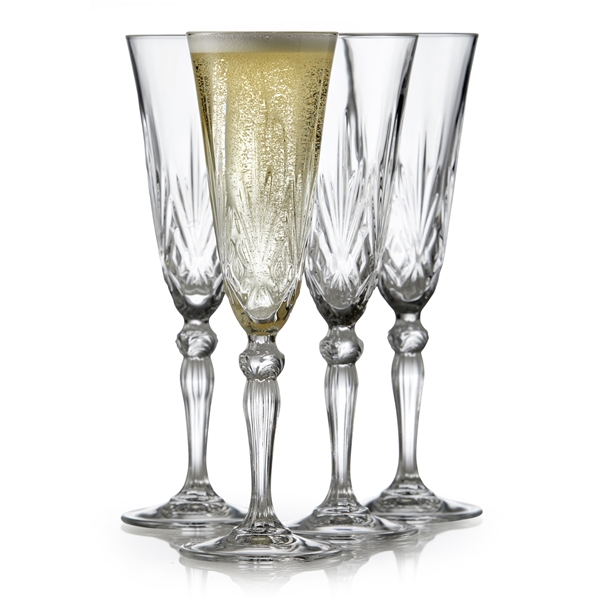 Melodia Champagneglass Krystall 16 cl 4-pakning (Bilde 1 av 5)