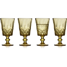 1 set - Amber - Sorrento Vinglass 29 cl 4-pakning