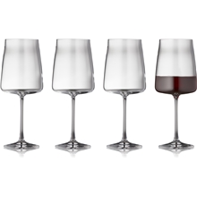 1 set - Transparent - Zero Rødvinsglass Krystall 54 cl 4-pack