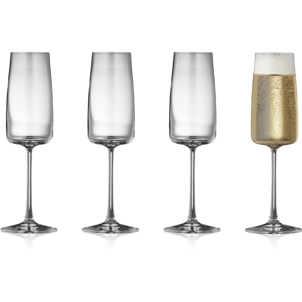 Zero Champagneglass Krystall 30 cl 4-pakning (Bilde 1 av 5)