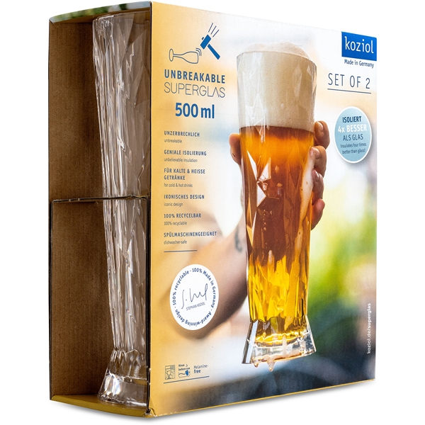 Club No. 11 Ølglass Plast 500 ml 2-pakning (Bilde 2 av 4)