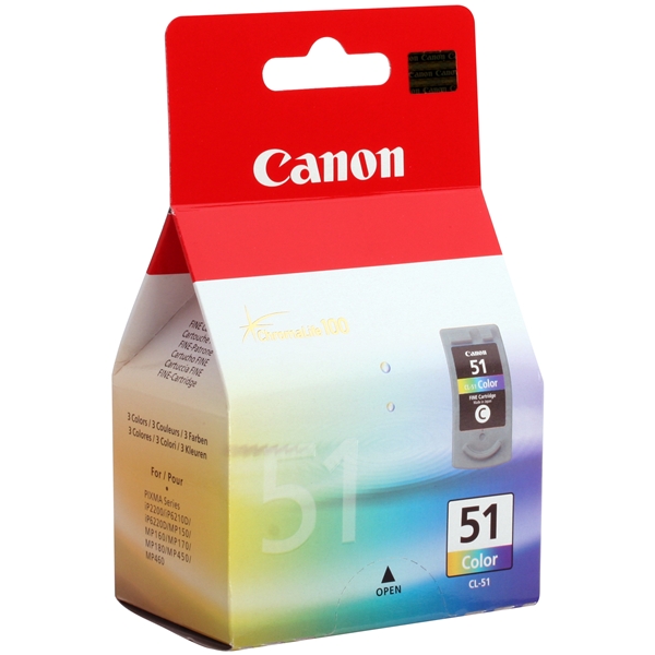 Canon Cl 51 Fine High Yield Ink Cartridge Colour 0618b001 Ccl