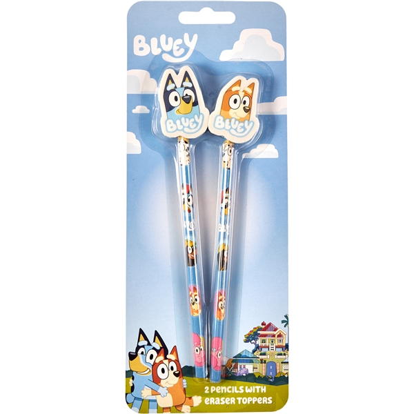 Bluey 2-Pack blyanter med viskelær (Bilde 1 av 2)