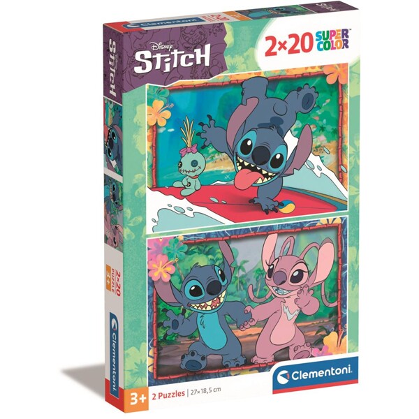 Puslespill 2 x 20 Biter CB Disney Stitch (Bilde 1 av 3)