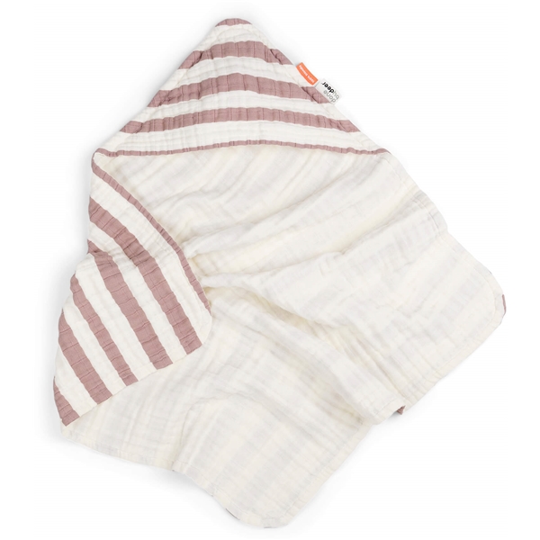 Done by Deer Hooded Towel Stripes (Bilde 1 av 2)