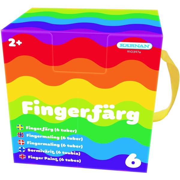 Fingerfarge 6-pack (Bilde 1 av 2)