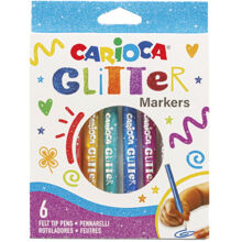 Carioca Glitterpenner 6 stk