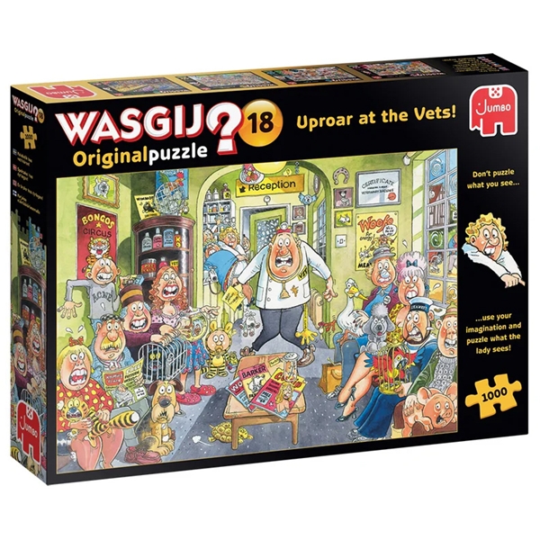 Wasgij Original 18 Kaos hos veterinæren! (Bilde 1 av 2)