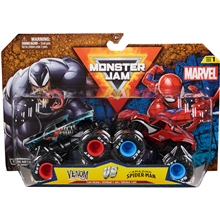 Monster Jam 1:64 Spider Man:Venom 2-pk