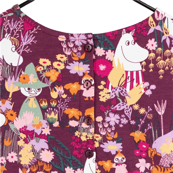 Moomin Buttercup Dress Burgundy (Bilde 2 av 5)