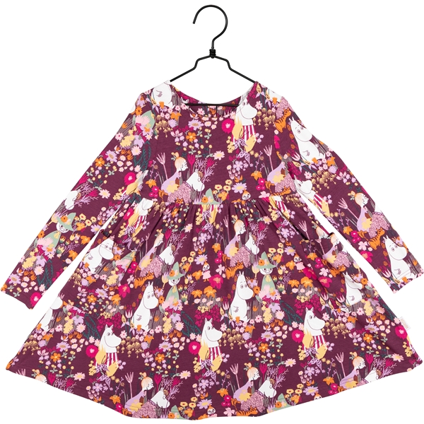 Moomin Buttercup Dress Burgundy (Bilde 1 av 5)