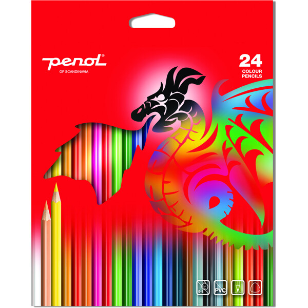 Penol Standard Fargeblyanter 24-pack