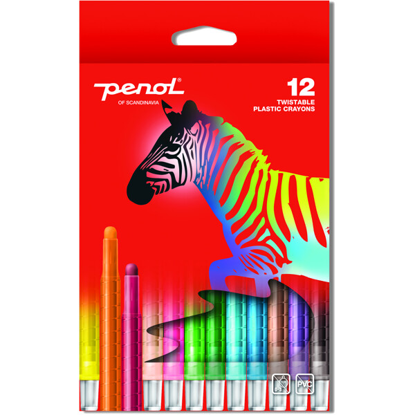 Penol Twister Vokskritt 12-pack