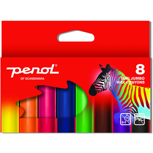 Penol Mini Jumbo Vokskritt 8-pack