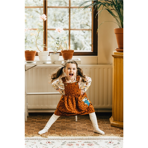 Pippi Dot Suspender Dress Brun (Bilde 3 av 3)