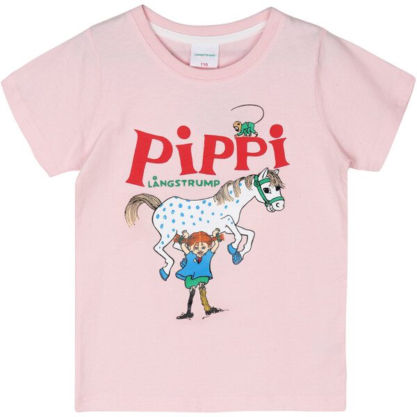 Pippi T-skjorte Rosa (Bilde 1 av 2)