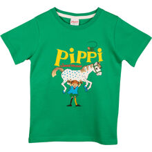 110-116 cL - Pippi T-skjorte Grønn