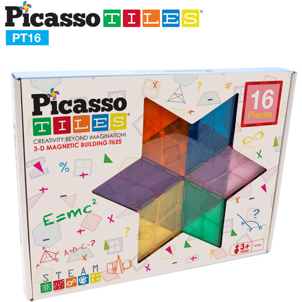 Picasso Tiles 16 Deler Geometri Stiler (Bilde 1 av 2)