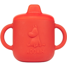 Moomin silikon tut krus Lingonberry Red