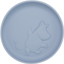 Moomin-silikonplate med sugekopp Sky Blue