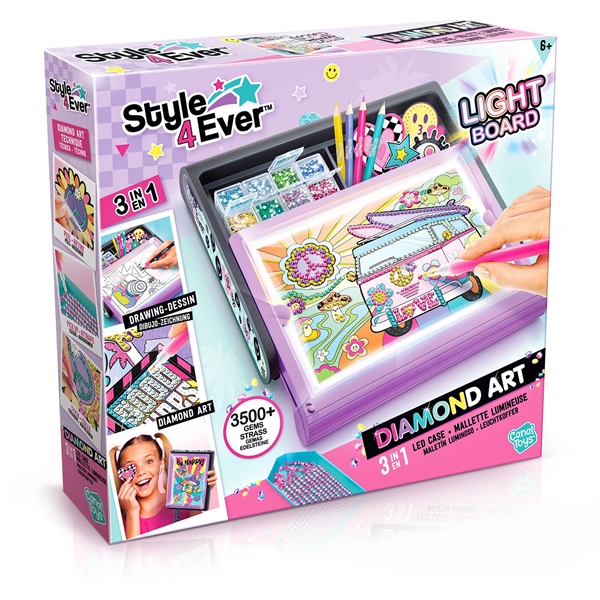 Style 4 Ever Diamond Art 3in1 LED Etui (Bilde 1 av 5)