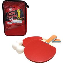 Bordtennisrack 2-pack + 3 stk Baller