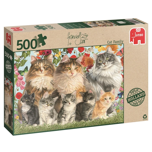 Puslespill 500 Biter Cat Family (Bilde 1 av 3)