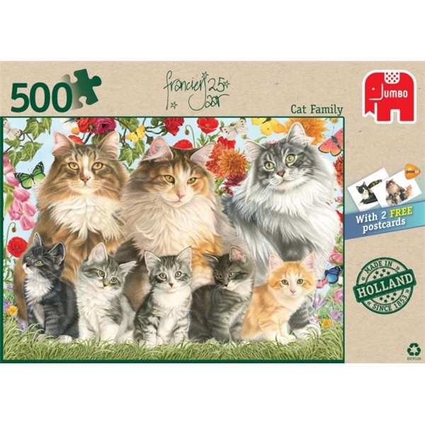 Puslespill 500 Biter Cat Family (Bilde 3 av 3)