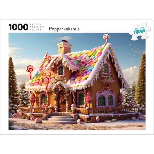 Puslespill 1000 Biter Pepperkakehus (Bilde 2 av 2)